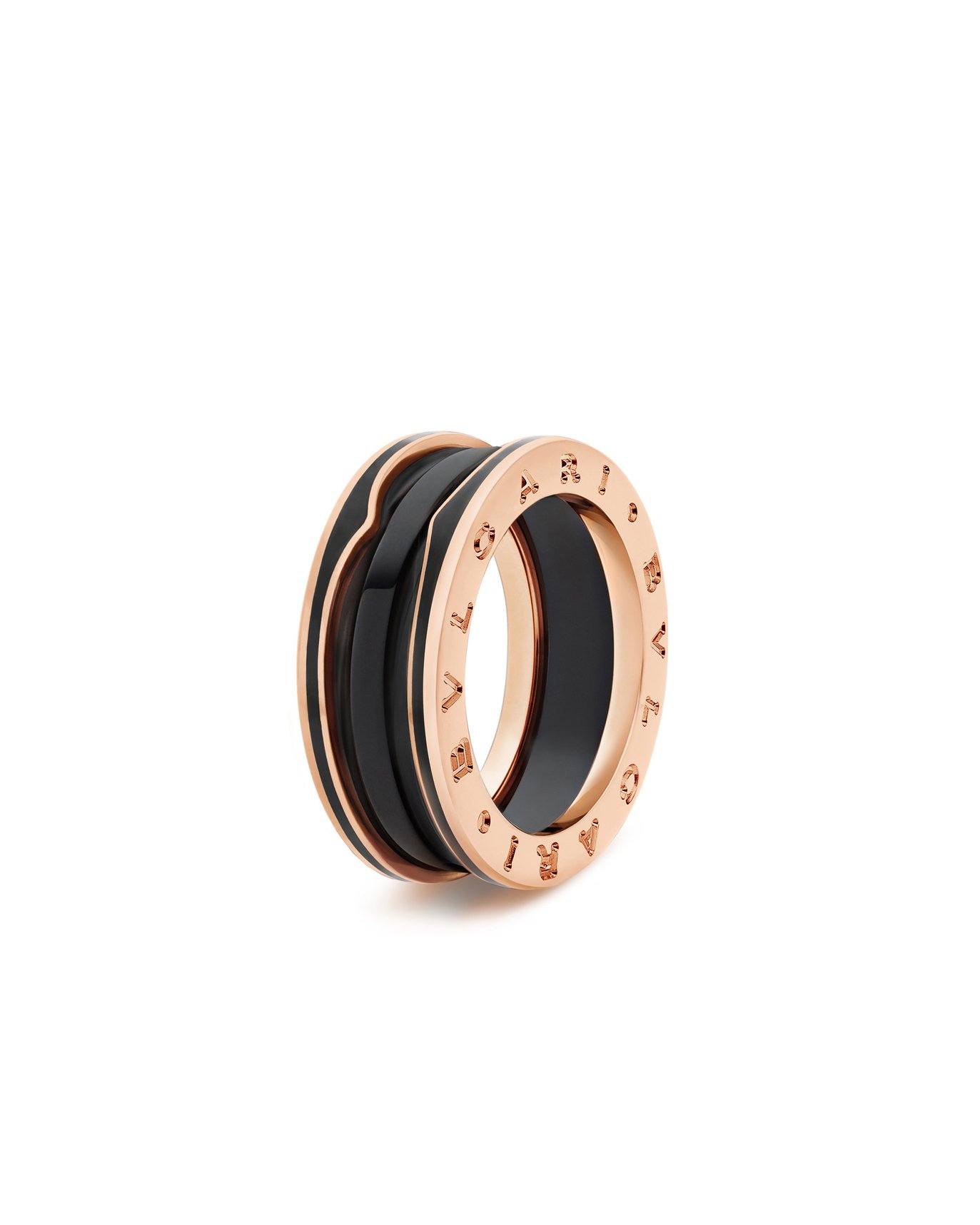 Bvlgari black ceramic ring best sale