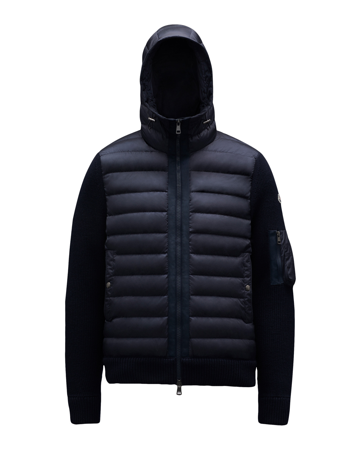 Moncler Hoodie padded wool marin NK