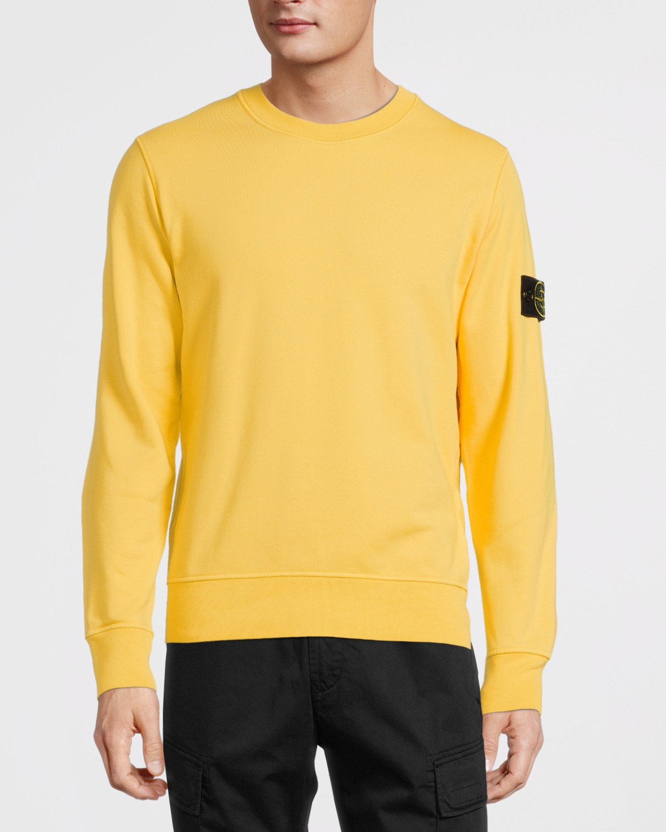 stone island jumper mustard