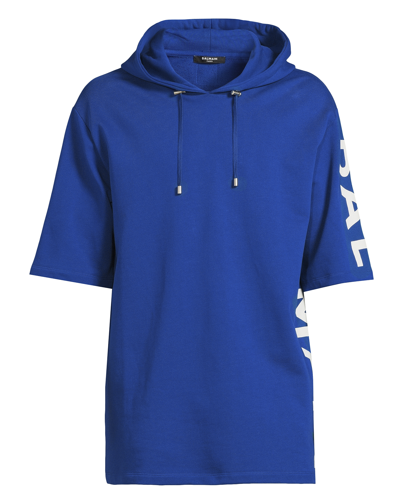 Balmain short hot sale sleeve hoodie