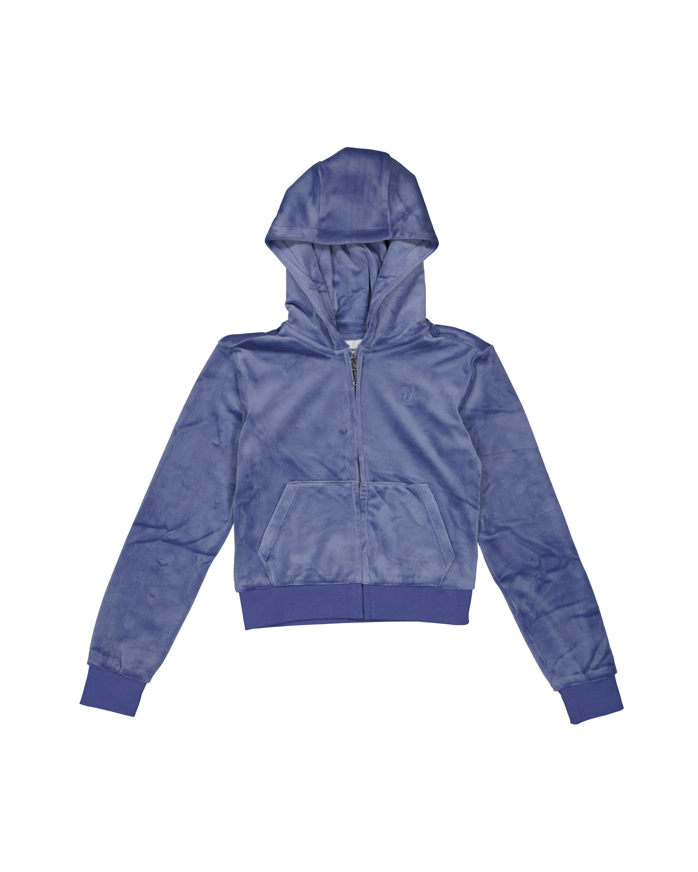 Juicy Couture - Hoodie tonal embroidery zip blå | NK