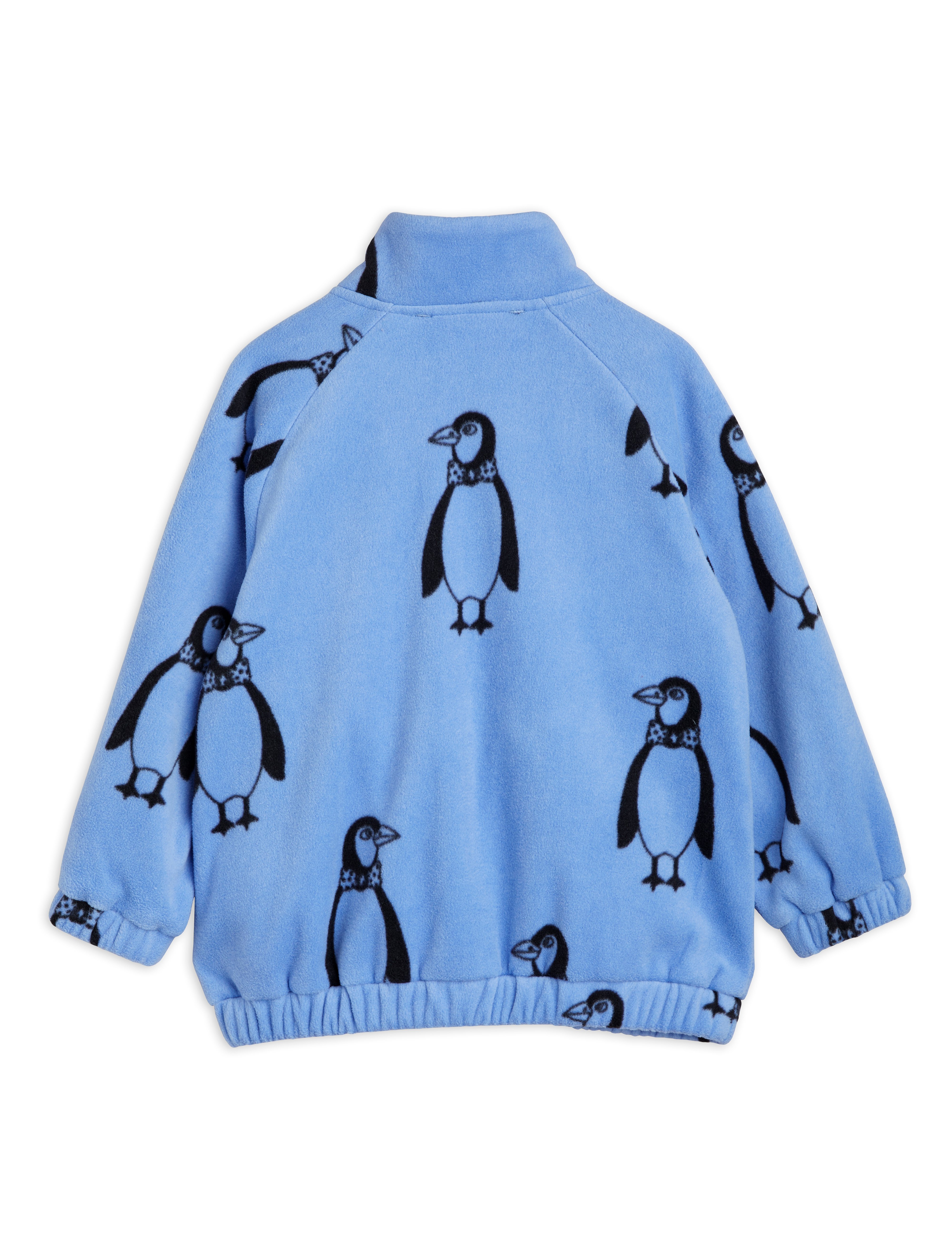 Mini Rodini - Jacka penguin fleece blue NK 