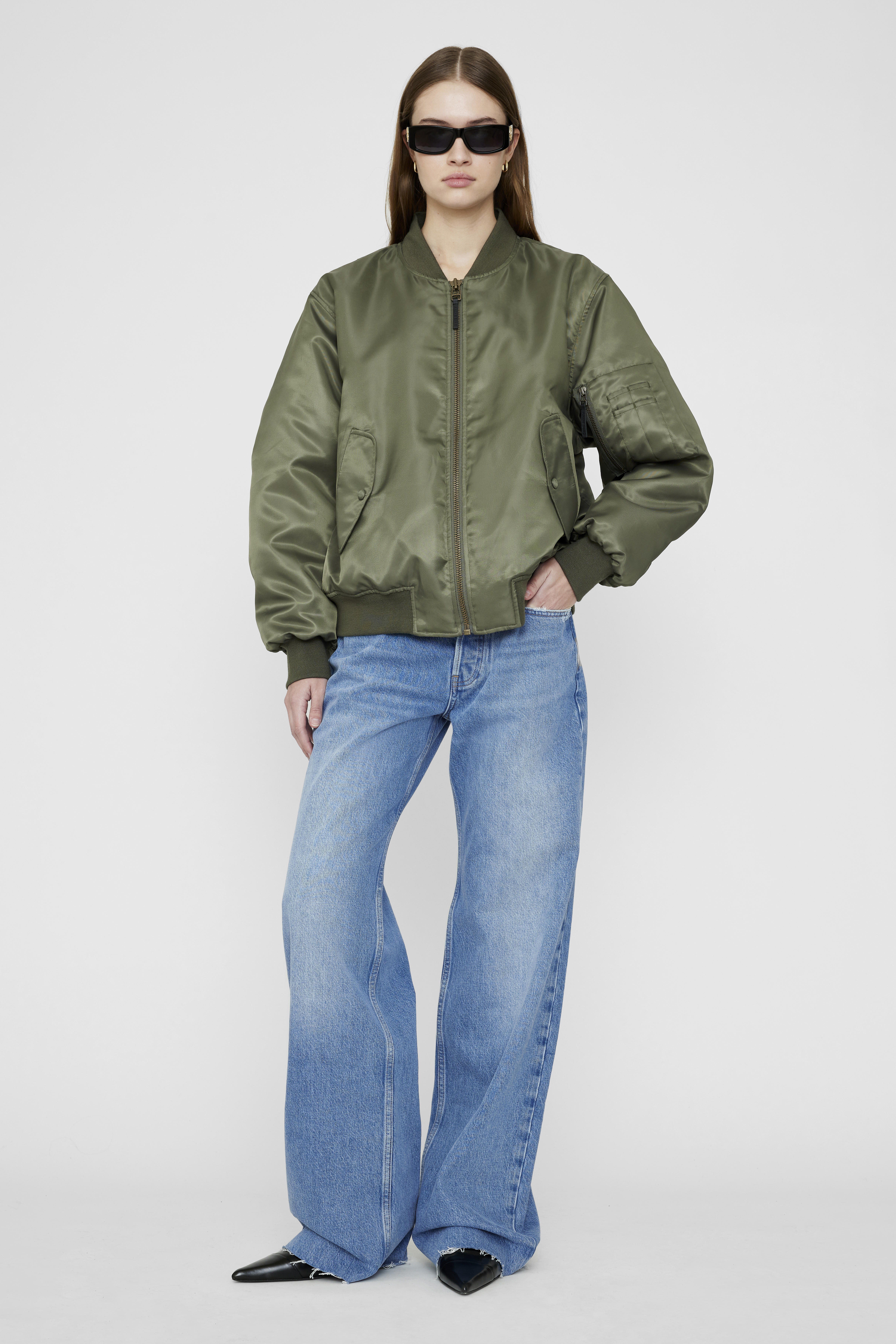 Anine Bing Jacka leon bomber army green NK