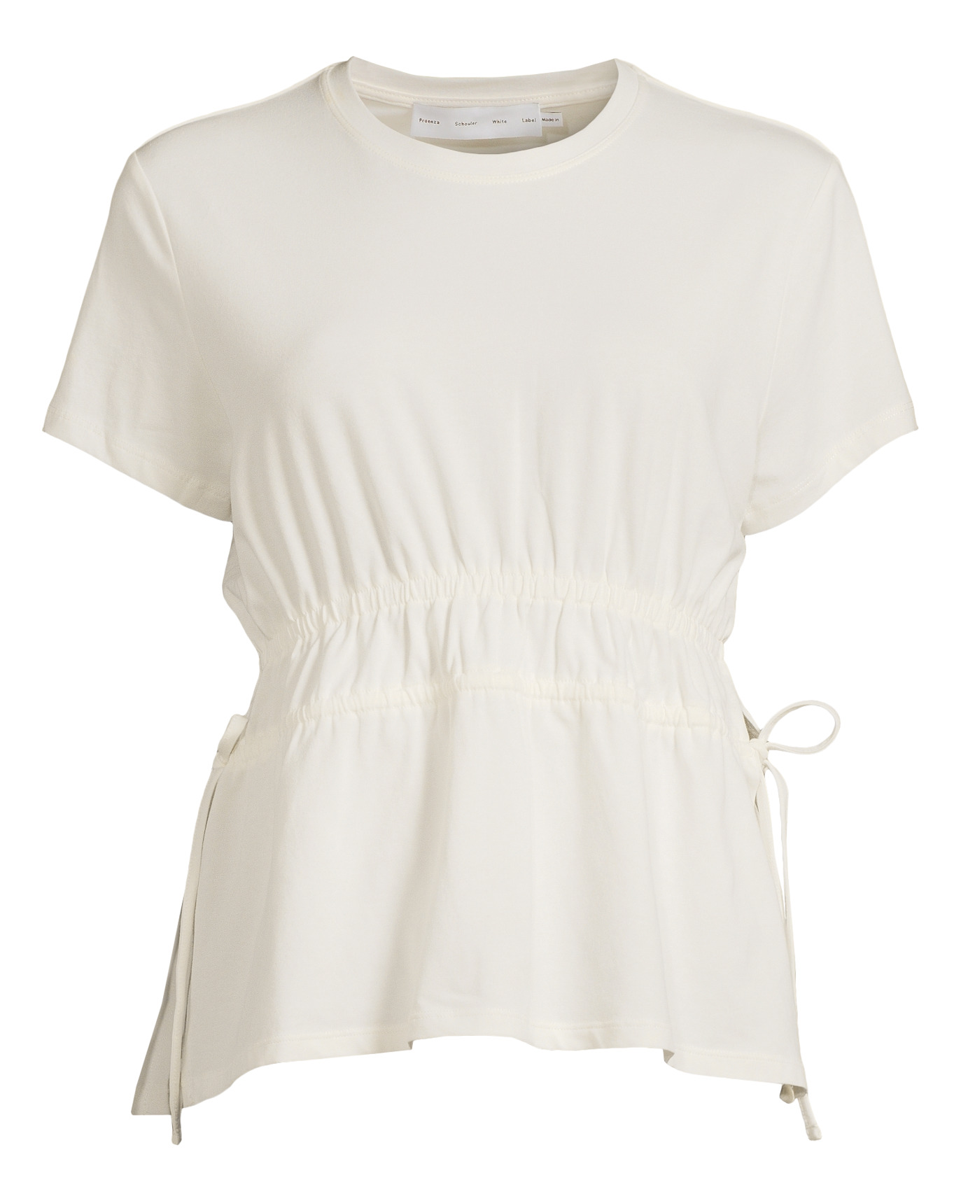 Proenza Schouler White Label - T-shirt ruched side tie black | NK