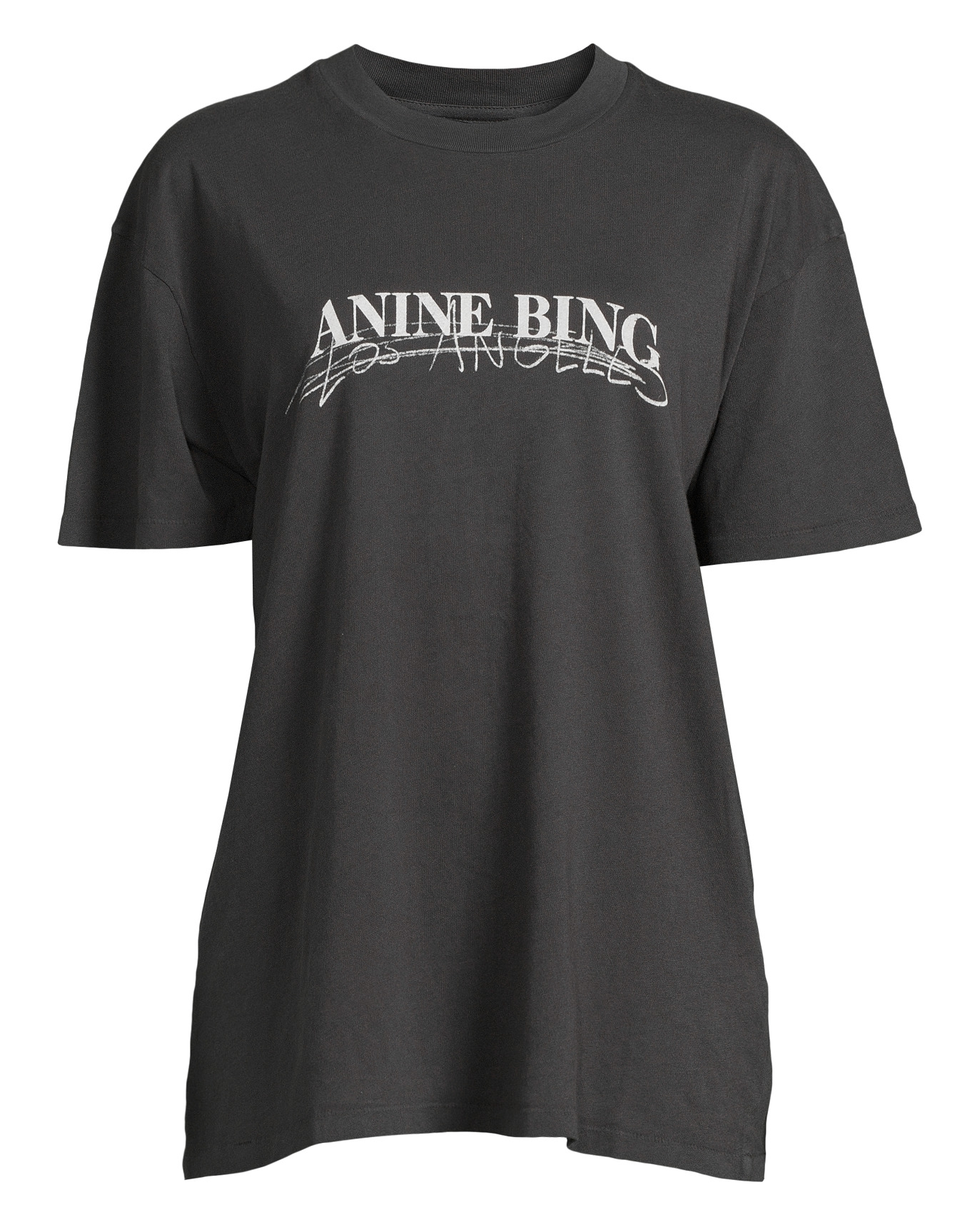 Anine Bing - T-shirt walker doodle vintage black | NK