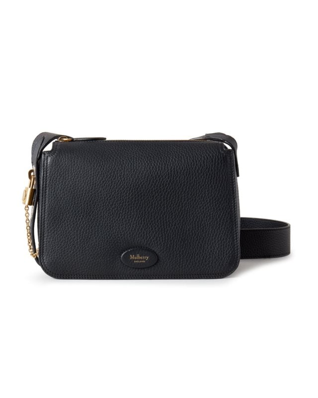 Mulberry Billie Small Classic Grain Leather Cross Body Bag, Black